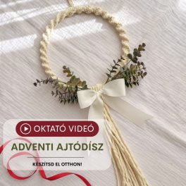 Adventi ajtódísz oktató videó