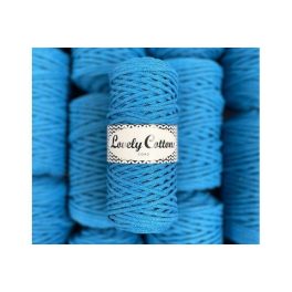 Lovely Cottons zsinórfonal 3 mm - Azúrkék