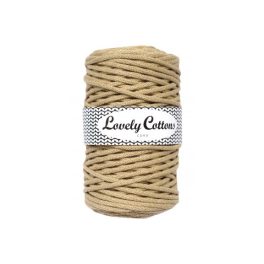 Lovely Cottons zsinórfonal 5 mm - Bézs-arany