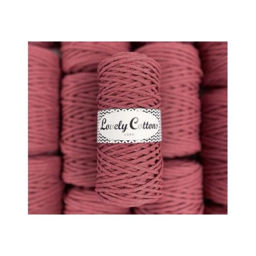 Lovely Cottons zsinórfonal 3 mm - Dusty pink