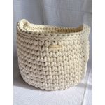 Óriás horgolt kosár jumbó fonalból - L méret