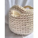 Óriás horgolt kosár jumbó fonalból - L méret