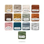 Horgolt kosár makraméval - S méret