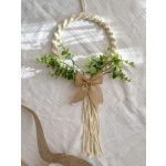 Karácsonyi makramé ajtódísz