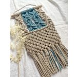 Makramé fali tároló