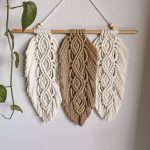 Leveles makramé falidísz