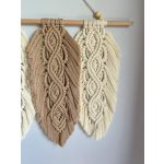 Leveles makramé falidísz