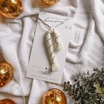 Makramé cukorka karácsonyfadísz