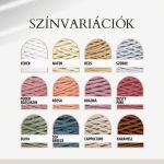 Színes makramé virágtartó