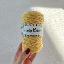 Lovely Cottons zsinórfonal 2 mm - Pasztell sárga