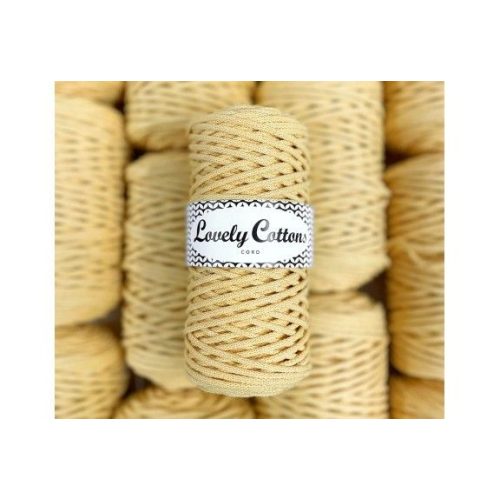 Lovely Cottons zsinórfonal 3 mm - Pasztell sárga