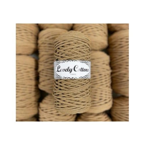 Lovely Cottons zsinórfonal 3 mm - Sötét bézs