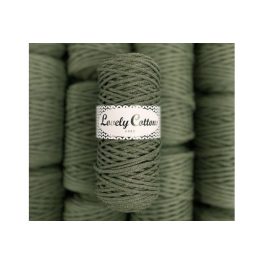 Lovely Cottons zsinórfonal 3 mm - Sötét oliva