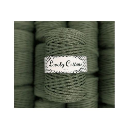 Lovely Cottons zsinórfonal 5 mm - Sötét oliva