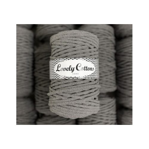 Lovely Cottons zsinórfonal 5 mm - Sötét szürke